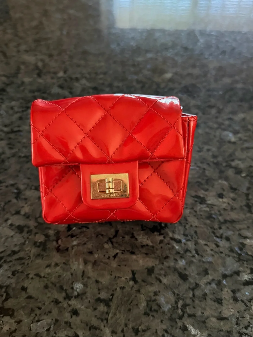 CHANEL ankle monitor bag